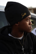 Black and Gold Skullcap